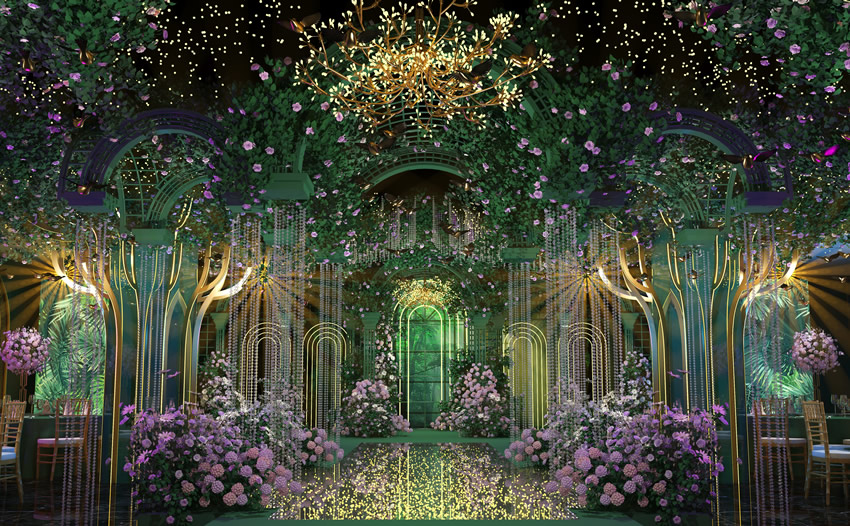 麻栗坡奇妙森林婚礼堂效果展示